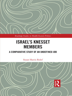 cover image of Israel's Knesset Members